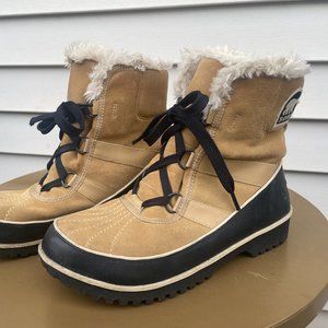 Sorel Womens Tan Tivoli II Winter Snow Boot Size US 10